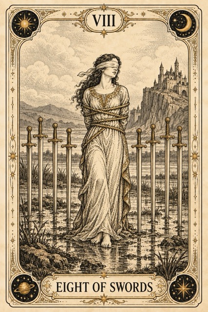 แปดดาบ — Eight of Swords