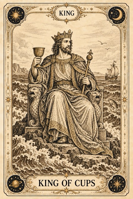ราชาถ้วย — King of Cups