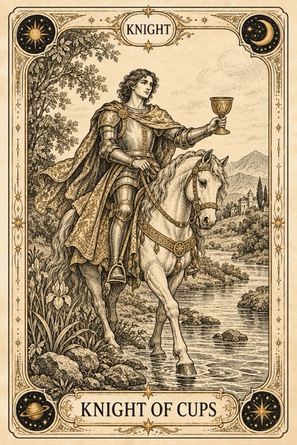 อัศวินถ้วย — Knight of Cups