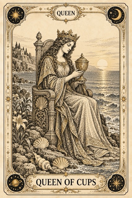 ราชินีถ้วย — Queen of Cups