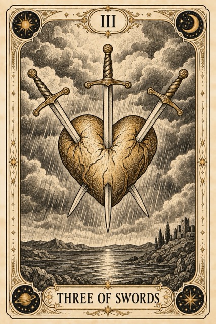 สามดาบ — Three of Swords